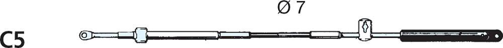 Kontrollkabel C5 - 5'