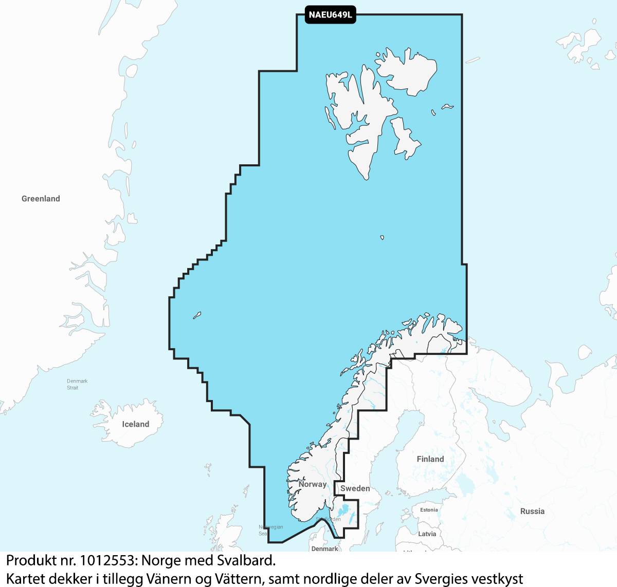 Navionics+ Large kart til kartplotter - 49 - Nav+ Kart Norge