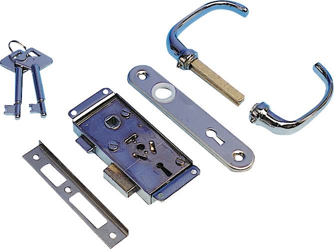 Dørlås utenpåliggende - høyre utg.