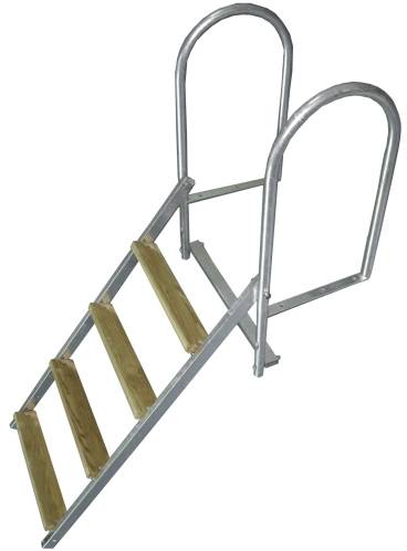 Bryggetrapp, nedfellbar - 4 trinn