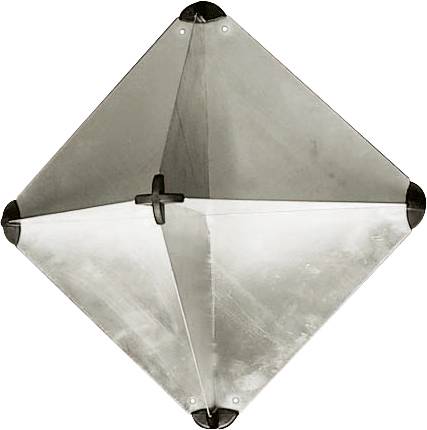 Radarreflektor i aluminium - 470 mm, 340 mm, 340 mm