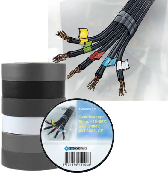 Elektrotape - Stokvis - Hvit