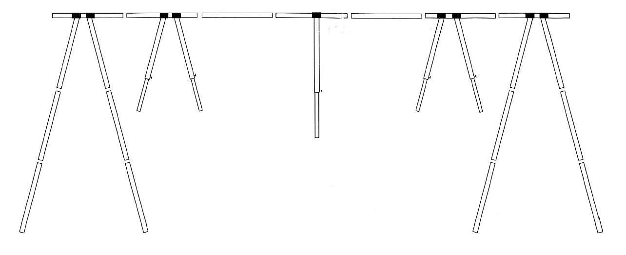 1852 Bakkestativ i aluminium m/bag