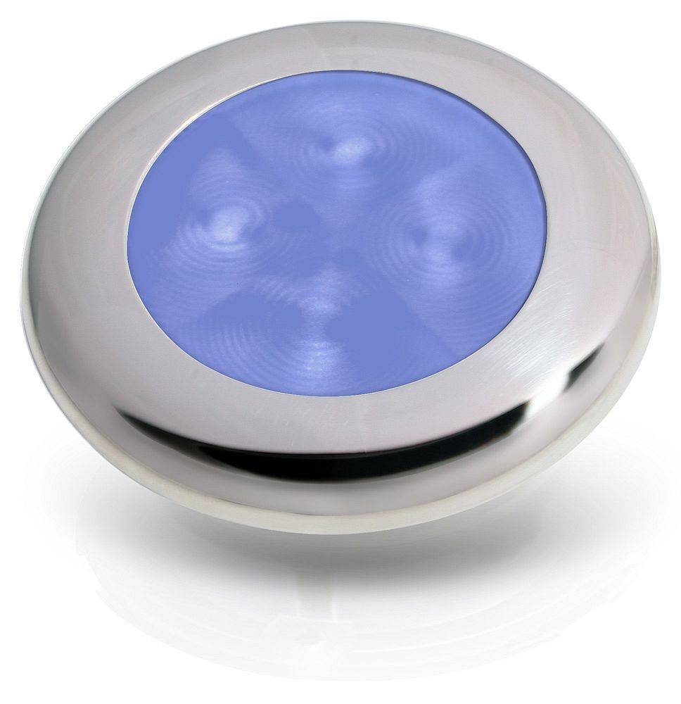 Hella Slim Line LED fargede spotlamper - Syrefast stål, Blått