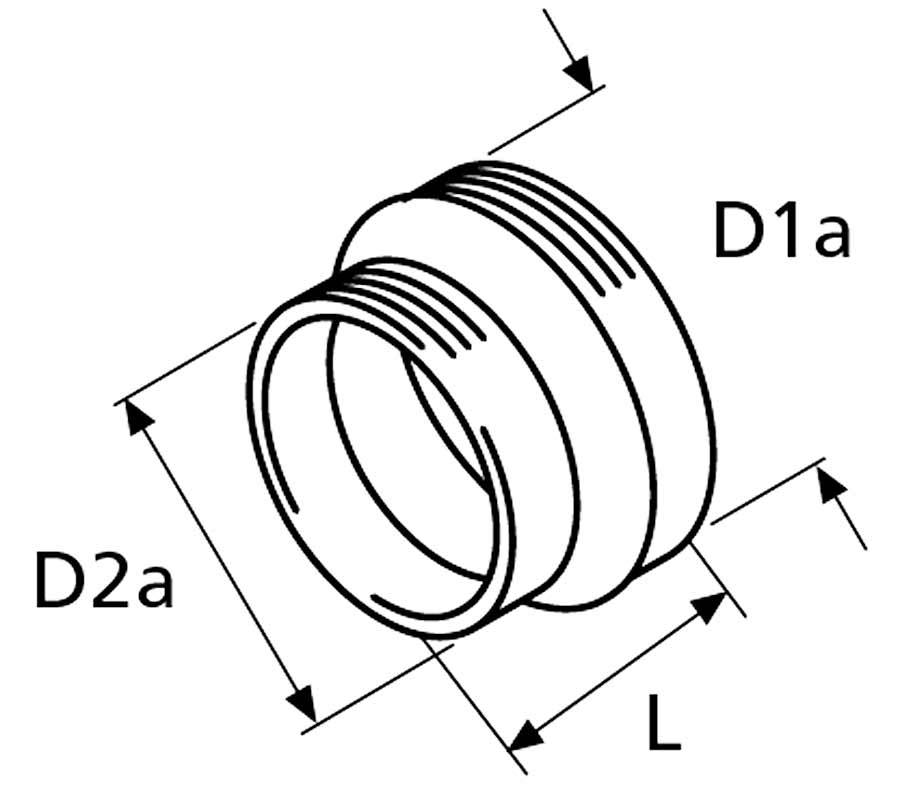 Adapter - Webasto - 90/80 mm