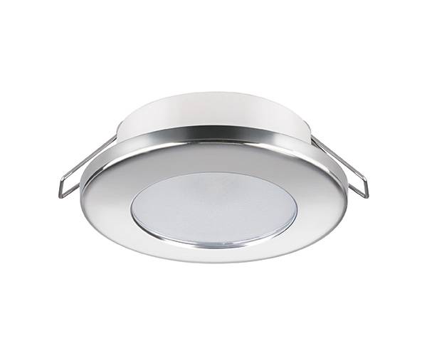 Quick LED Downlight TED C - Speilblankt, Varm Hvit/Rød
