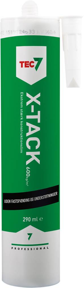 Tec7 X-Tack Kraftlim 290 ml - Hvit